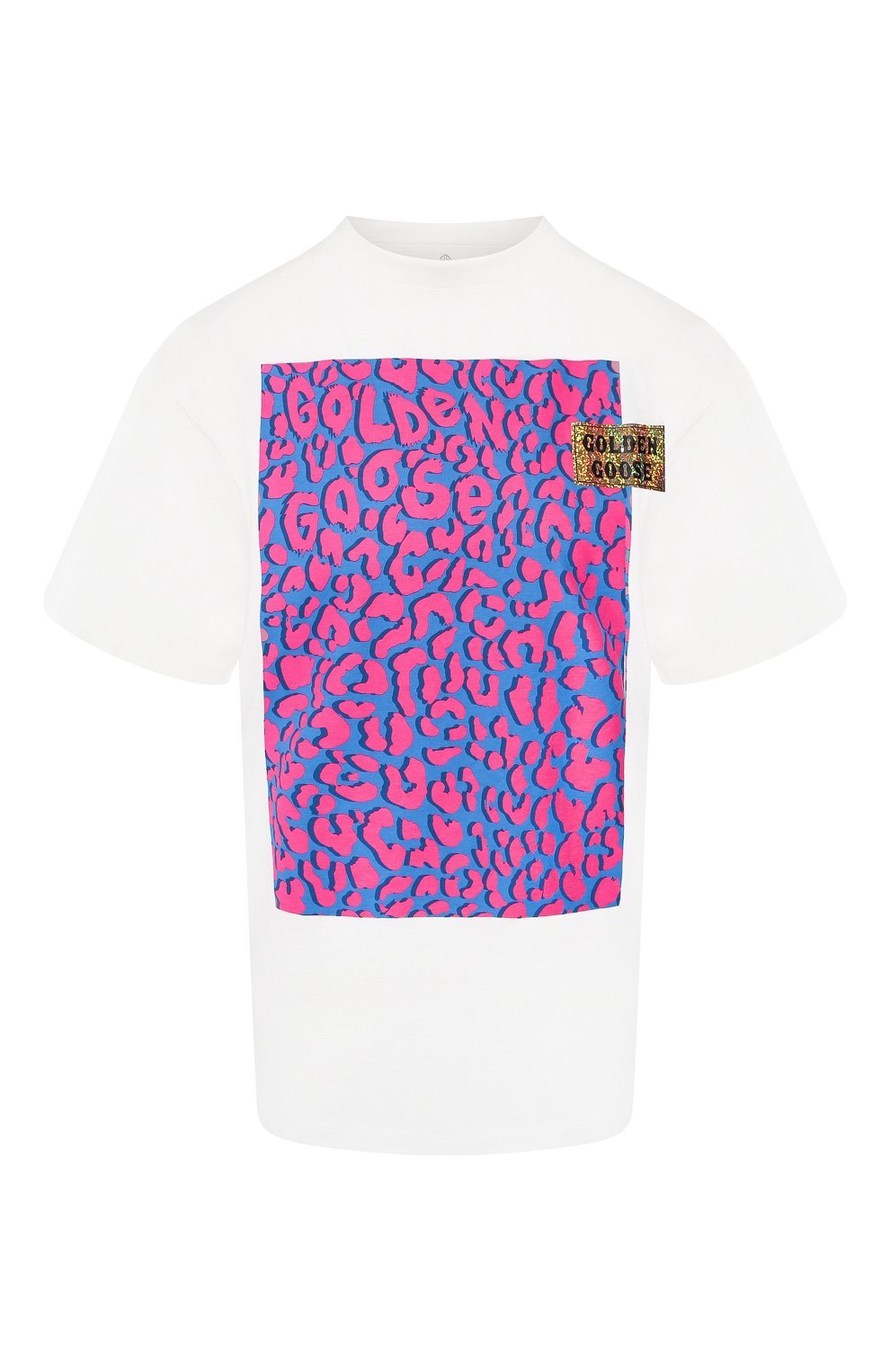 Хлопковая футболка GOLDEN GOOSE DELUXE BRAND белого цвета по цене 13650 руб., арт. G35WP124.G1, фото 1 Хлопковая футболка GOLDEN GOOSE DELUXE BRAND, арт. G35WP124.G1, фото 1