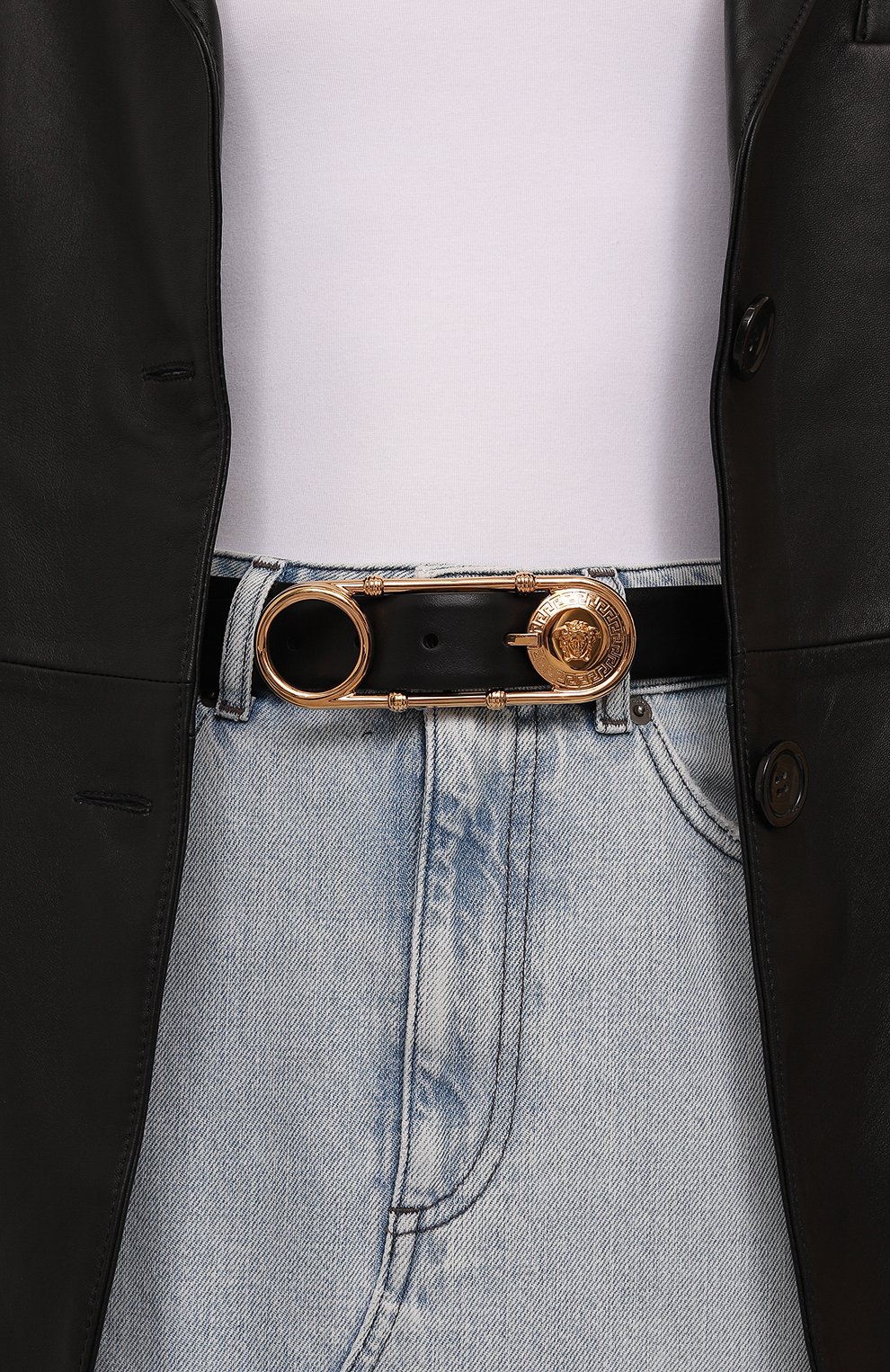 Кожаный ремень VERSACE, арт. 1005786/DV3T, фото 2