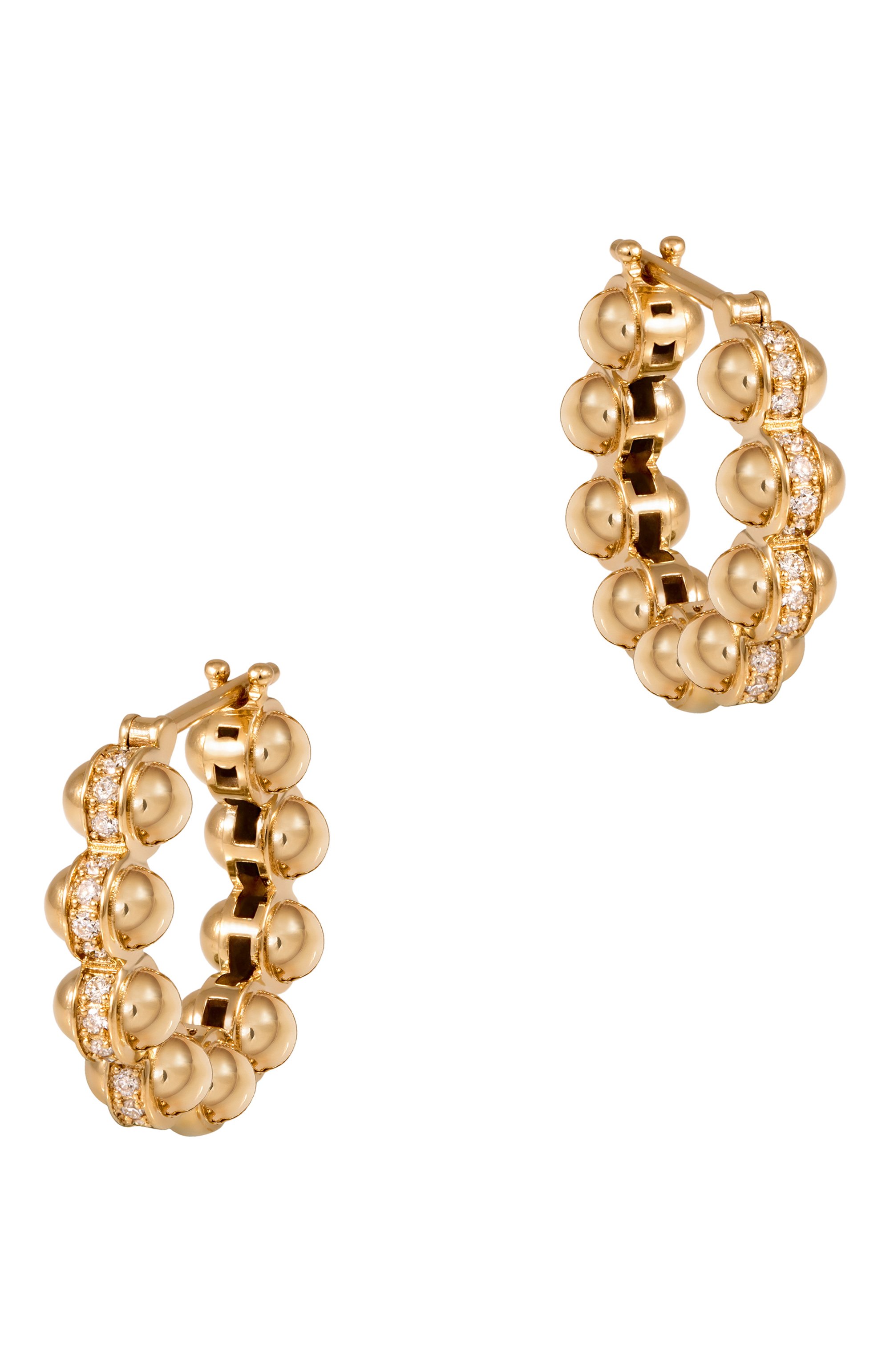 Серьги L'ATELIER NAWBAR бесцветного цвета по цене 230000 руб., арт. E69FG, фото 1 Серьги L'ATELIER NAWBAR, арт. E69FG, фото 1