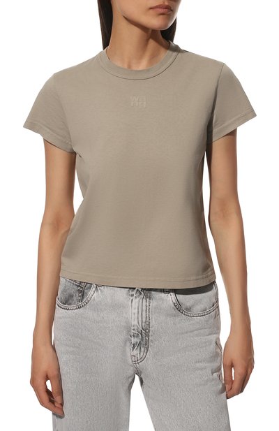 Хлопковая футболка ALEXANDERWANG.T, арт. 4CC3211256, фото 3