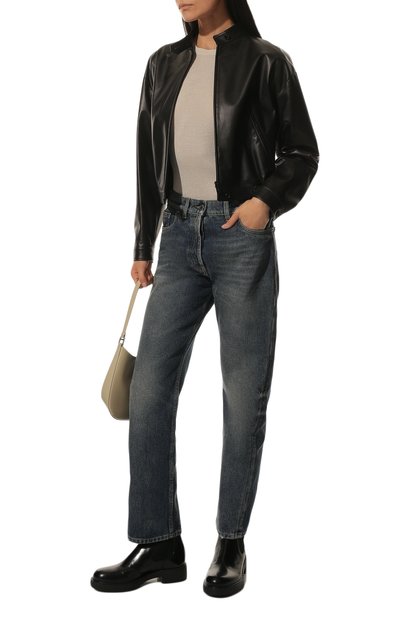 Кожаные ботинки PRADA, арт. 1T251M-ULS-F0002-B050, фото 2