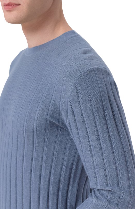 Джемпер из кашемира и шелка Brioni UMQ90L/PDK04 Голубой  UMQ90L/PDK04 Фото 5