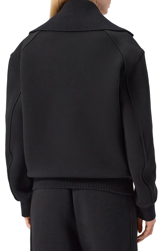 Шерстяной бомбер Jil Sander J02BN0223/J20318 Чёрный  J02BN0223/J20318 Фото 4