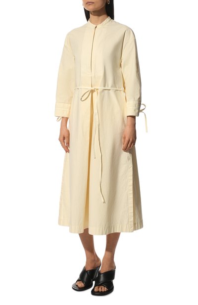 Хлопковое платье JIL SANDER, арт. JPPU500405-WU243100A, фото 3