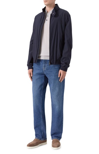 Замшевые лоферы edwin BLU BARRETT светло-коричневого цвета по цене 56950 руб., арт. EDWIN-14090.9/LIGHT CASHEMERE, фото 2 Замшевые лоферы edwin BLU BARRETT, арт. EDWIN-14090.9/LIGHT CASHEMERE, фото 2