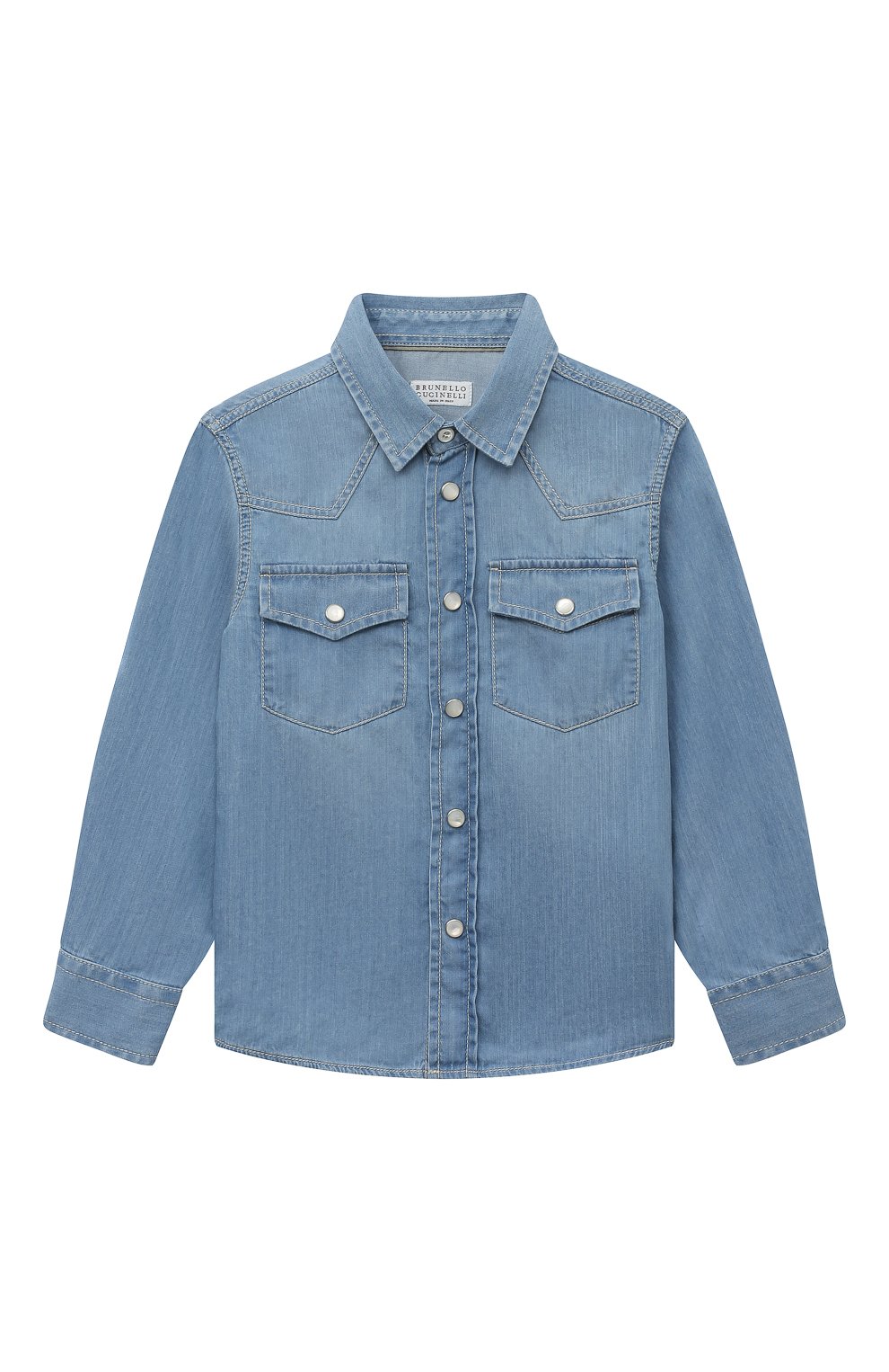 Джинсовая рубашка BRUNELLO CUCINELLI, арт. BR683C360A, фото 1
