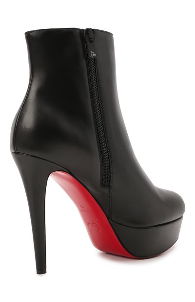 Кожаные ботильоны bianca booty 120 CHRISTIAN LOUBOUTIN, арт. 3161197/BIANCA B00TY 120, фото 4