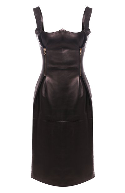 Женское кожаное платье VERSACE, арт. A82041/A228850