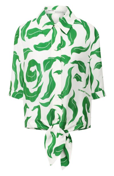 Рубашка из смеси вискозы и шелка OFF-WHITE, арт. 0WGA069R20H150900140, фото 1