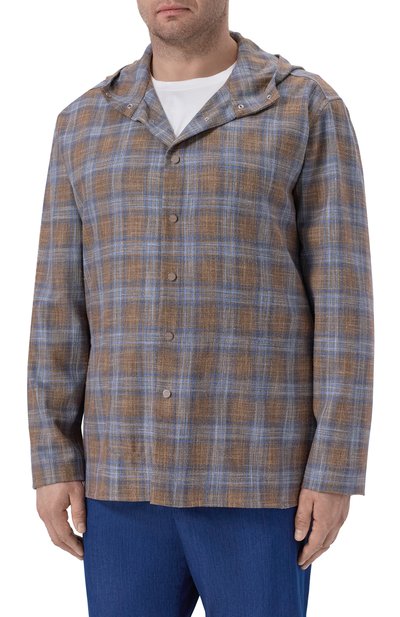 Рубашка из шерсти и шелка KITON, арт. UMCPETEK0628G, фото 3