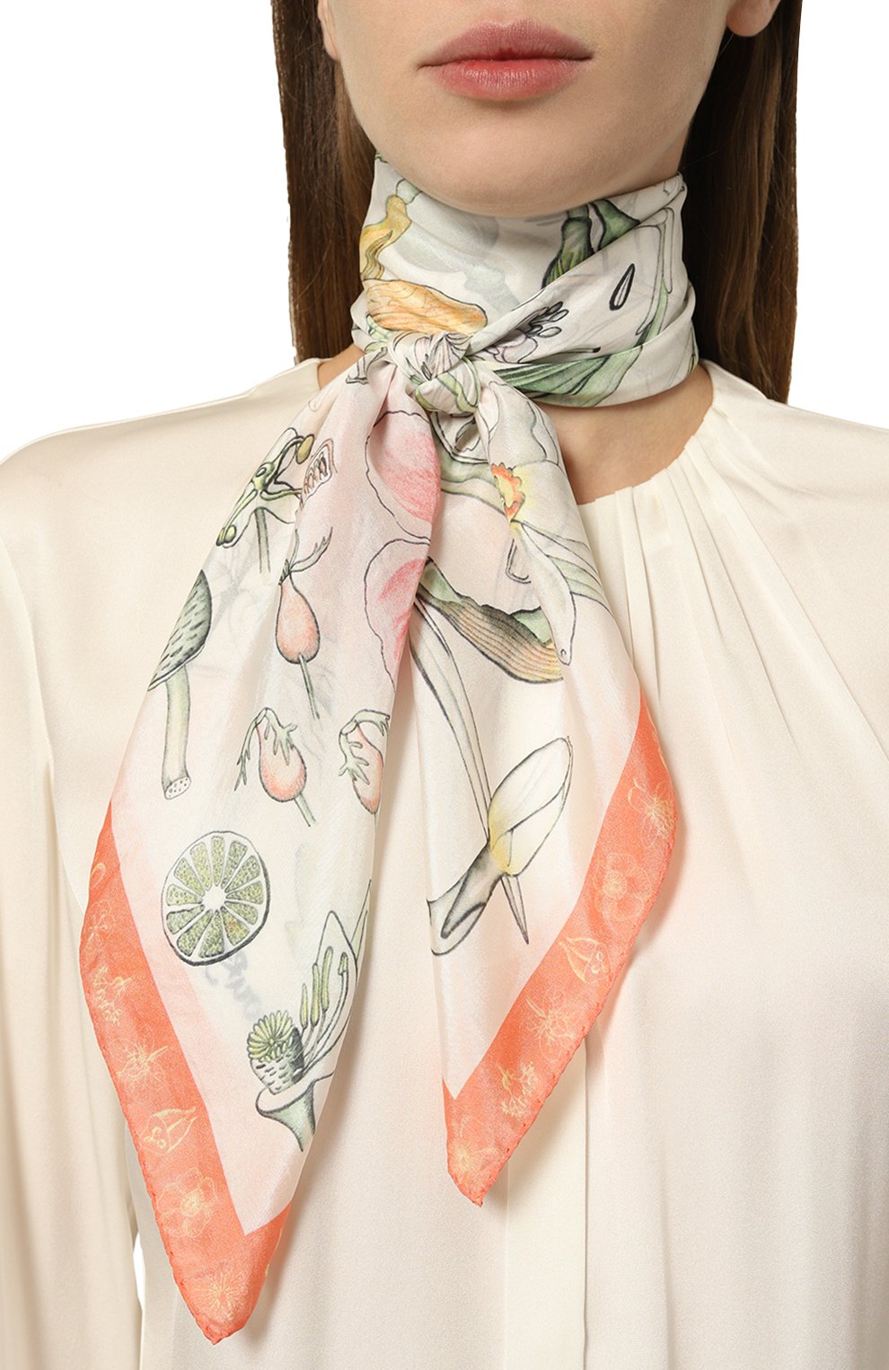 Шелковый платок гербарий GOURJI, арт. 91127637/5561172, фото 2