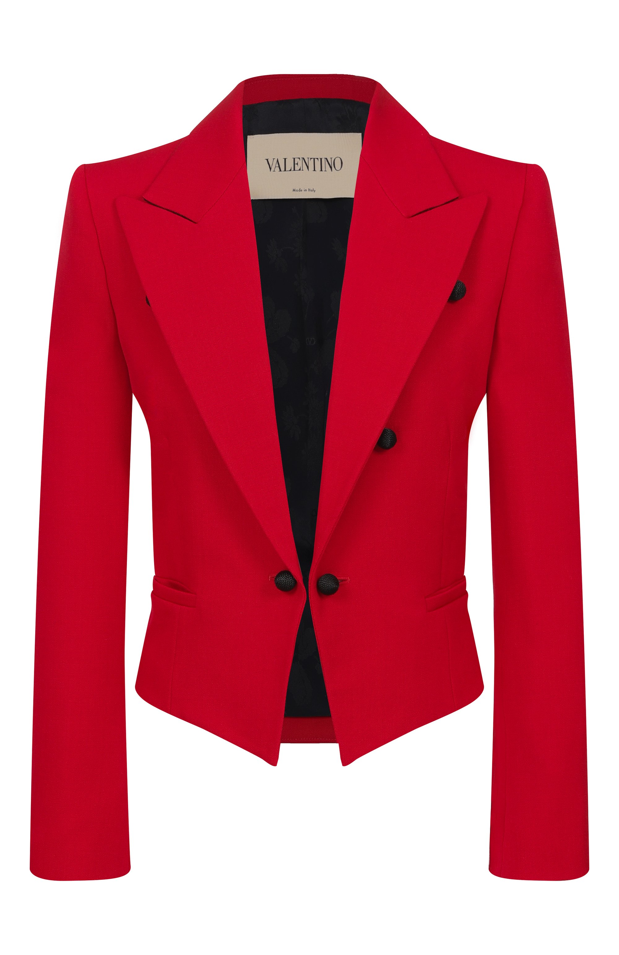 Шерстяной жакет VALENTINO красного цвета по цене 414500 руб., арт. 8B3CE585/97W, фото 1 Шерстяной жакет VALENTINO, арт. 8B3CE585/97W, фото 1
