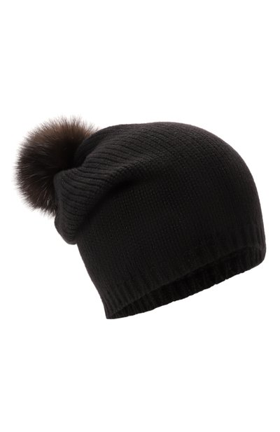 Кашемировая шапка с отделкой из меха соболя BLACK SABLE, арт. BS-005CV1, фото 1