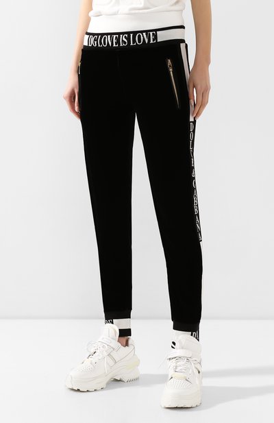 Джоггеры из смеси вискозы и шелка DOLCE & GABBANA, арт. FTA1DT/G7VDM, фото 3