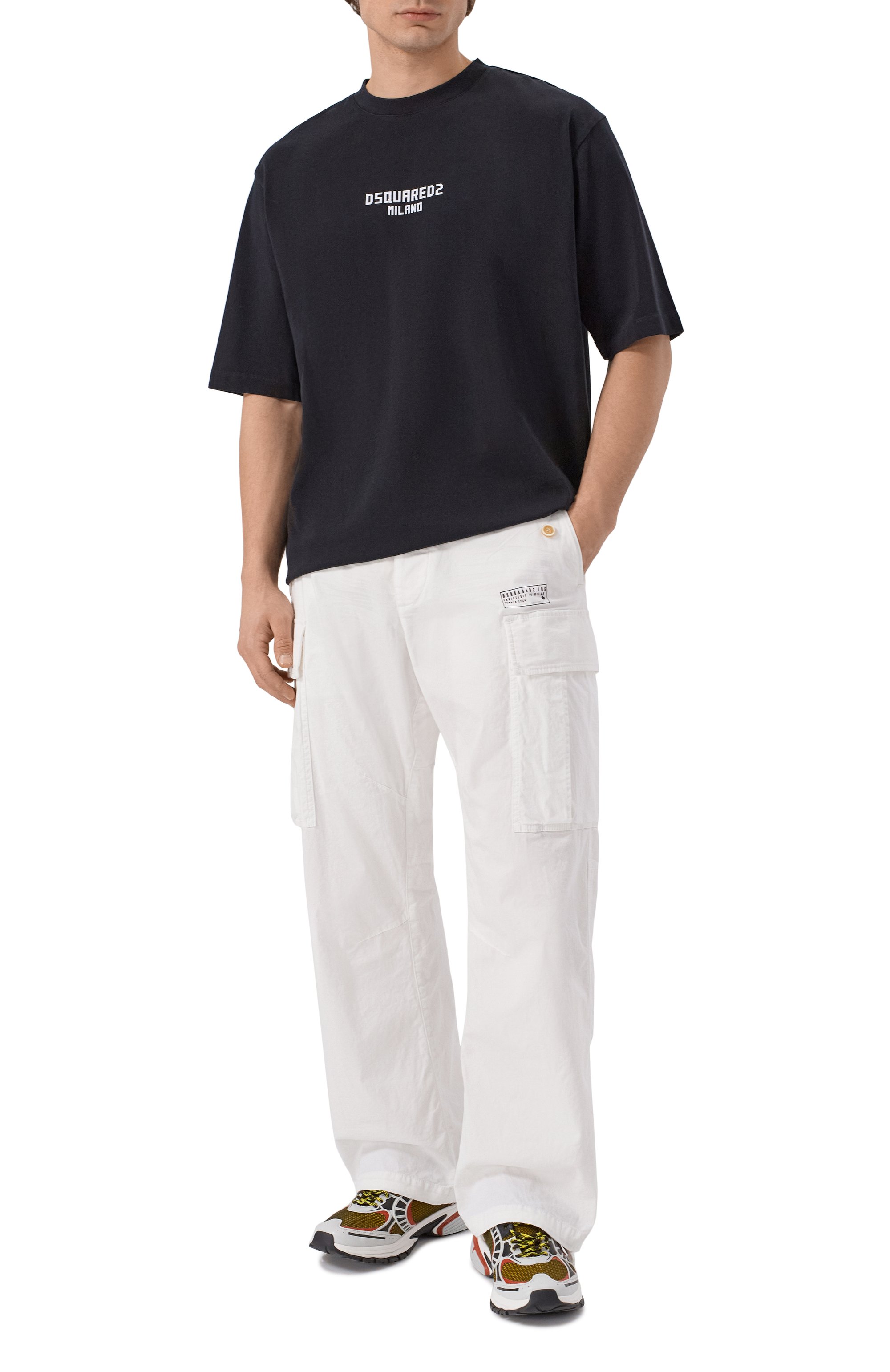 Хлопковые брюки-карго DSQUARED2, арт. S74KB1115/S35175, фото 2