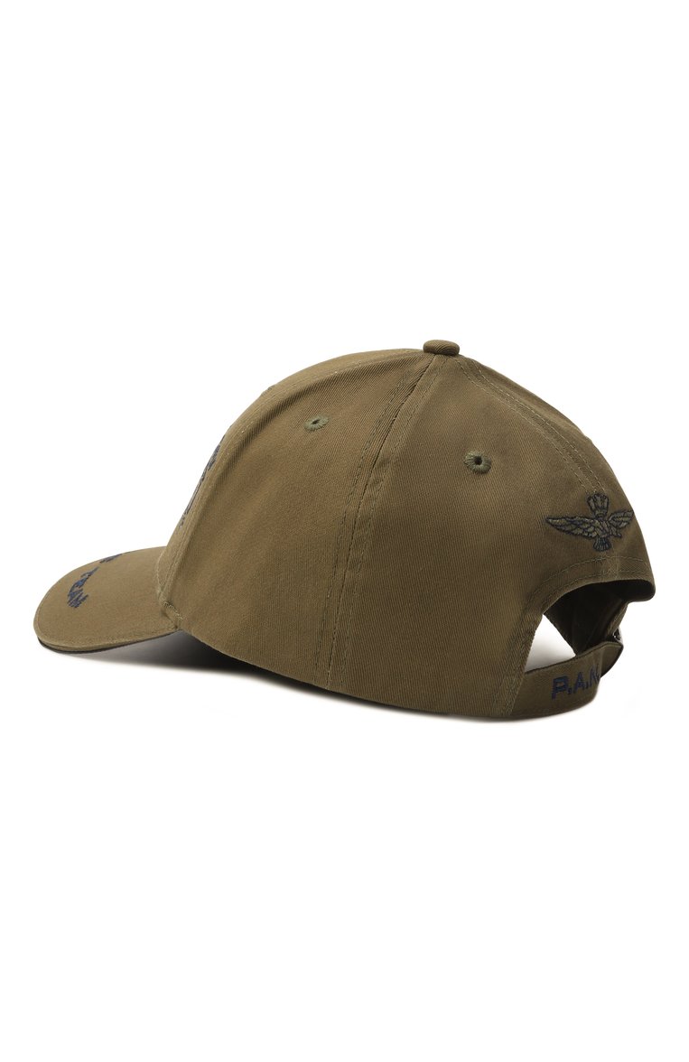 Мужская хлопковая бейсболка AERONAUTICA MILITARE хаки цвета, арт. 251HA1206CT3299 | Фото 3 (Материал: Хлопок, Текстиль; Нос: Не проставлено)