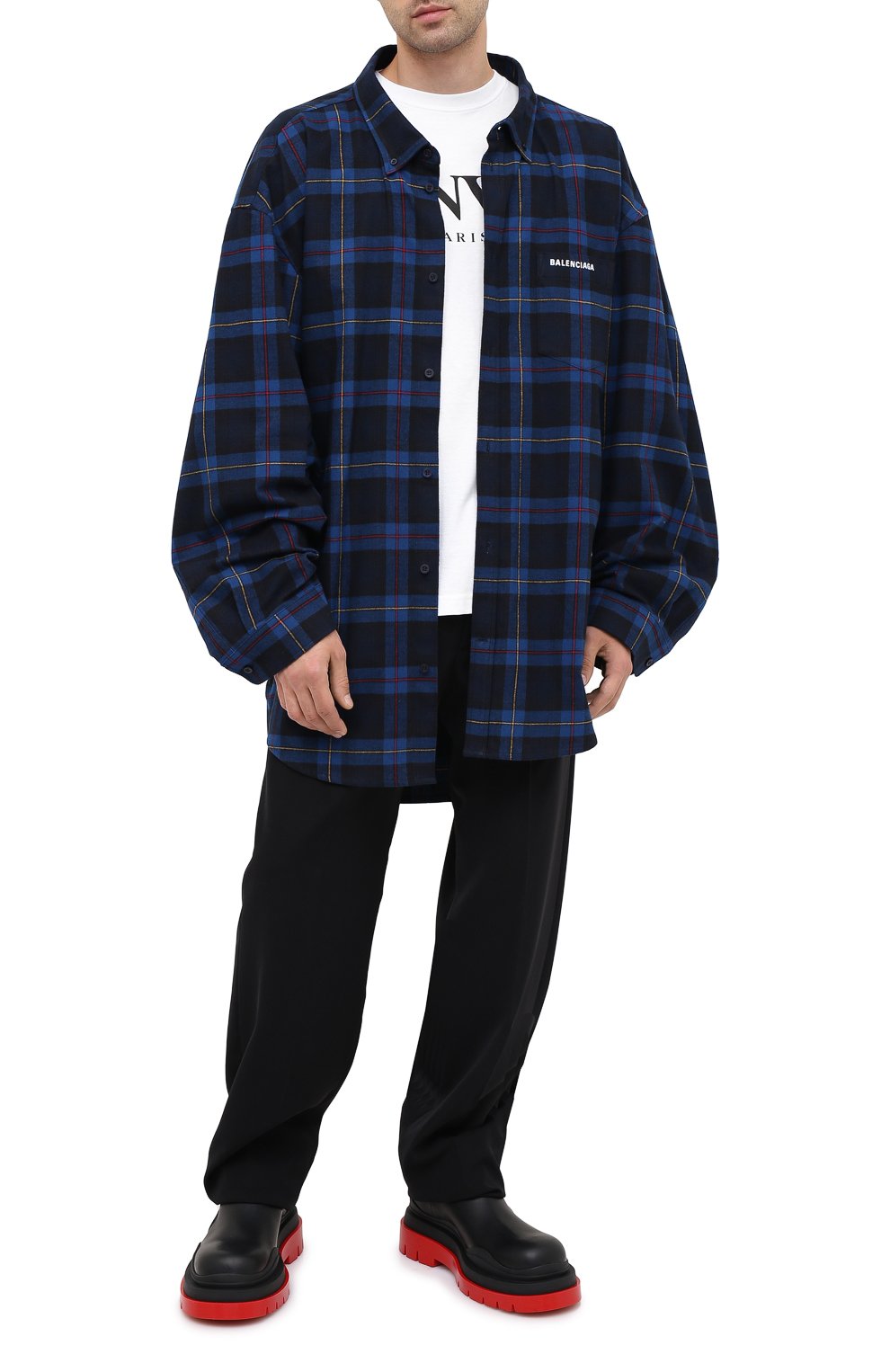 Хлопковая рубашка BALENCIAGA, арт. 625548/TIM19, фото 2