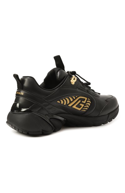 Комбинированные кроссовки cosmic dust BALMAIN черного цвета по цене 89250 руб., арт. FM1VI357/LGSY, фото 5 Комбинированные кроссовки cosmic dust BALMAIN, арт. FM1VI357/LGSY, фото 5