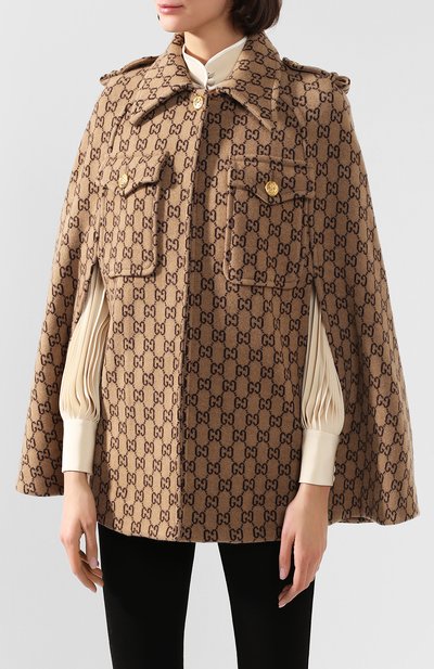 Шерстяное пончо GUCCI, арт. 610488/XKA5U, фото 3