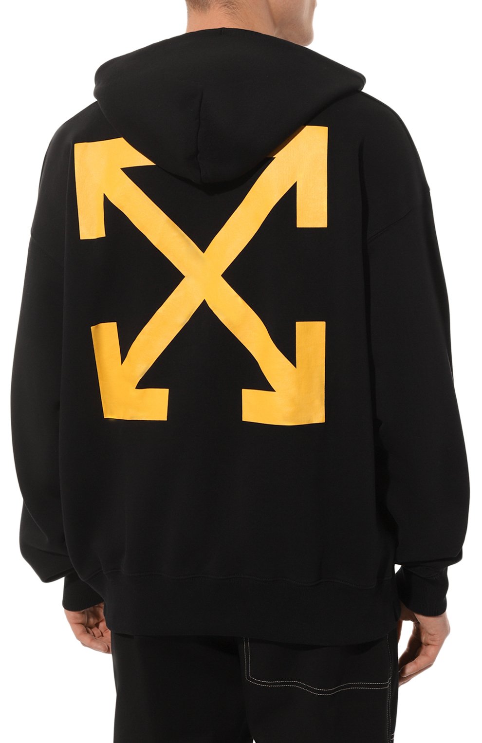 Хлопковое худи OFF-WHITE, арт. OMBB085C99FLE0091001, фото 4