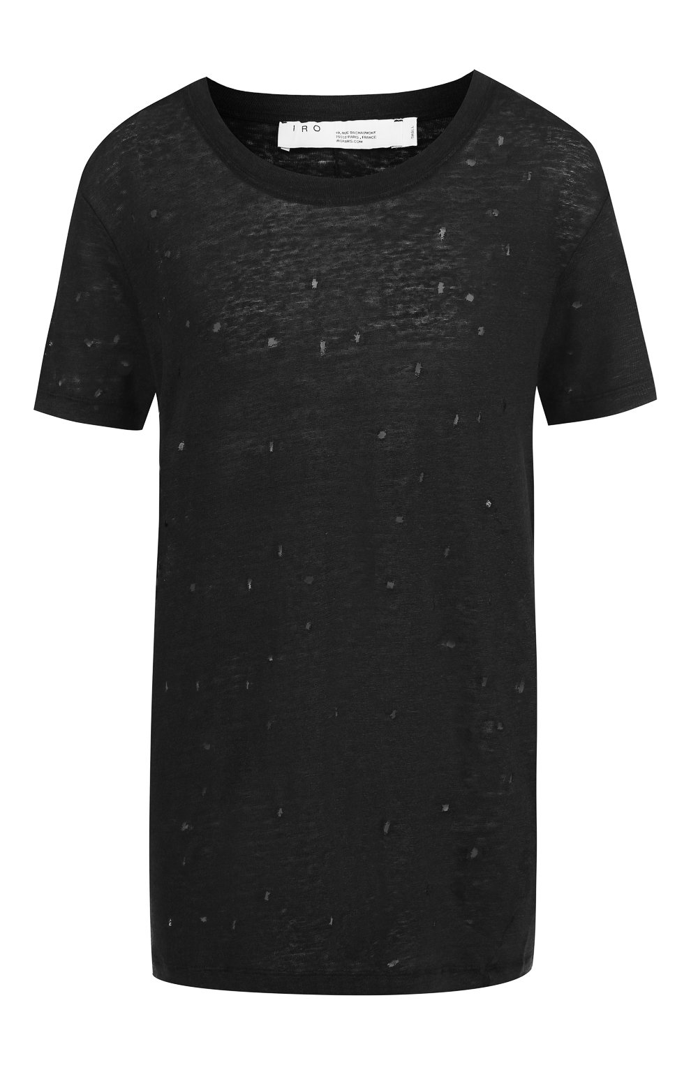 Льняная футболка с декоративными разрезами IRO, арт. 00PWF19CLAY, фото 1