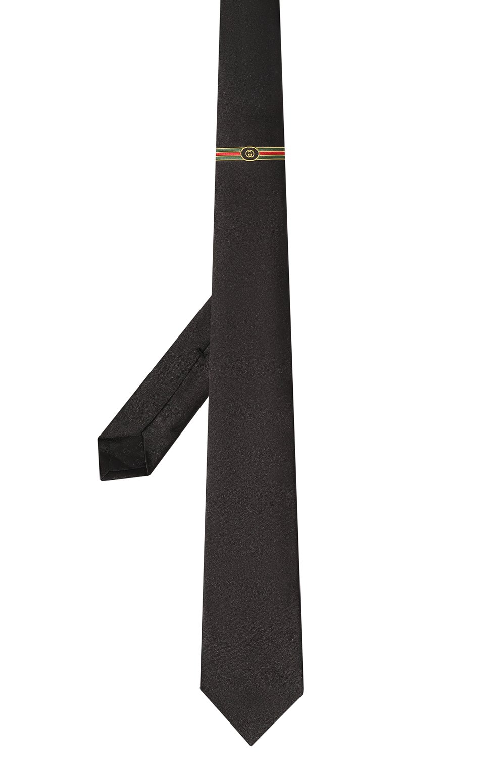 Шелковый галстук GUCCI черного цвета по цене 25920 руб., арт. 621511 4E009, фото 3 Шелковый галстук GUCCI, арт. 621511 4E009, фото 3