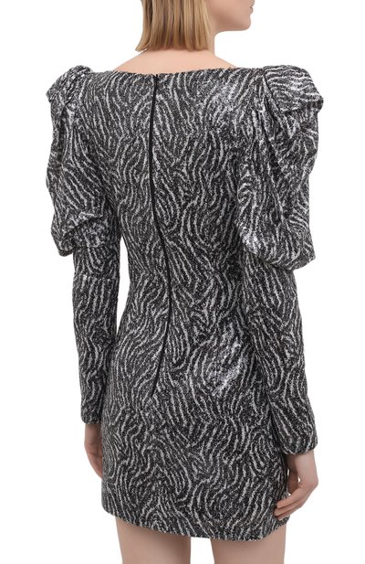 Платье с пайетками IN THE MOOD FOR LOVE черно-белого цвета по цене 66200 руб., арт. M0RAG DRESS, фото 4 Платье с пайетками IN THE MOOD FOR LOVE, арт. M0RAG DRESS, фото 4