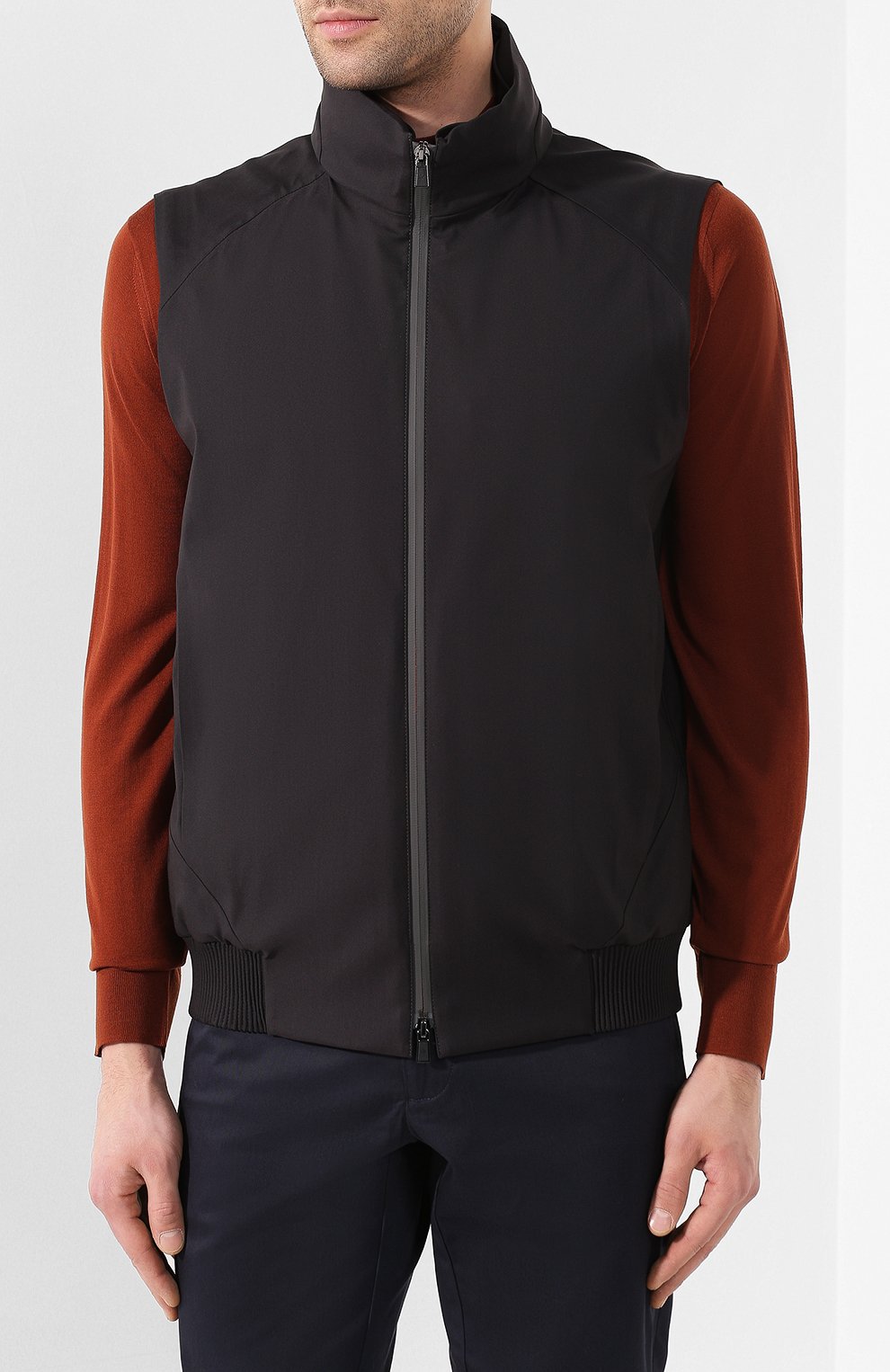 Утепленный жилет LORO PIANA темно-серого цвета по цене 284000 руб., арт. FAL0269, фото 3 Утепленный жилет LORO PIANA, арт. FAL0269, фото 3