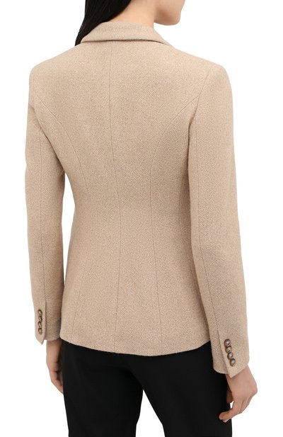Жакет из шерсти и шелка POLO RALPH LAUREN бежевого цвета по цене 62850 руб., арт. 211800847, фото 4 Жакет из шерсти и шелка POLO RALPH LAUREN, арт. 211800847, фото 4