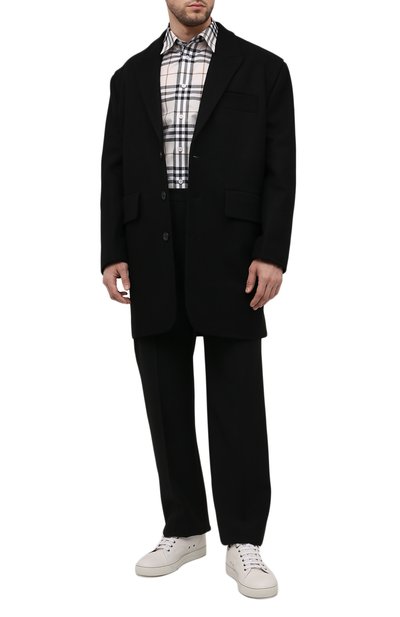 Хлопковая рубашка BURBERRY кремового цвета по цене 51300 руб., арт. 8050275, фото 2 Хлопковая рубашка BURBERRY, арт. 8050275, фото 2