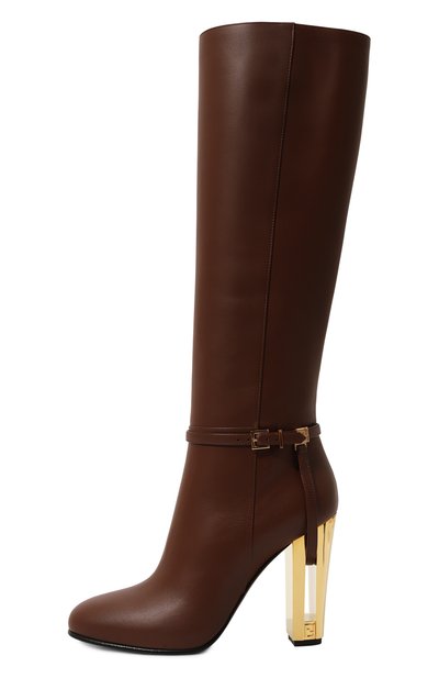 Кожаные сапоги delfina FENDI, арт. 8W8440 NA7, фото 4