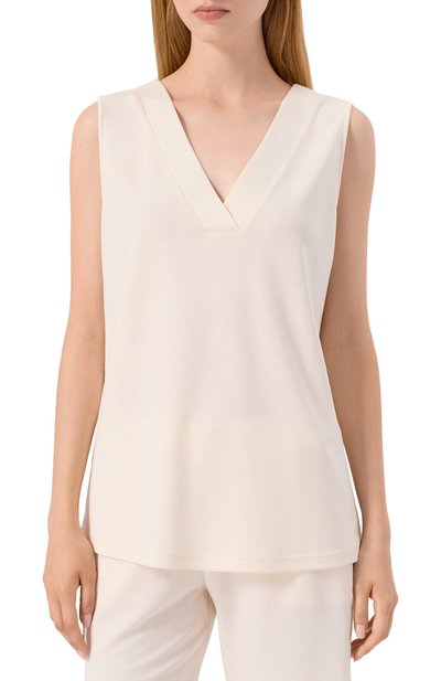 Топ HANRO кремового цвета по цене 20630 руб., арт. 078477, фото 3 Топ HANRO, арт. 078477, фото 3