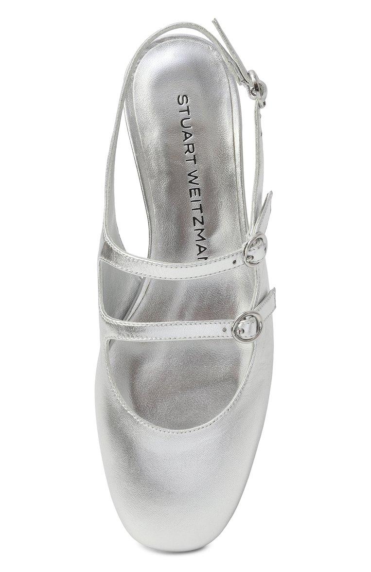 Кожаные балетки claris mj STUART WEITZMAN, арт. SI610, фото 4