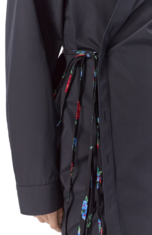 Хлопковое платье Balenciaga 857337/TTM12 Чёрный  857337/TTM12 Фото 5