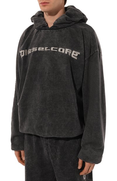 Хлопковое худи DIESEL, арт. A15941/0EGBV, фото 3