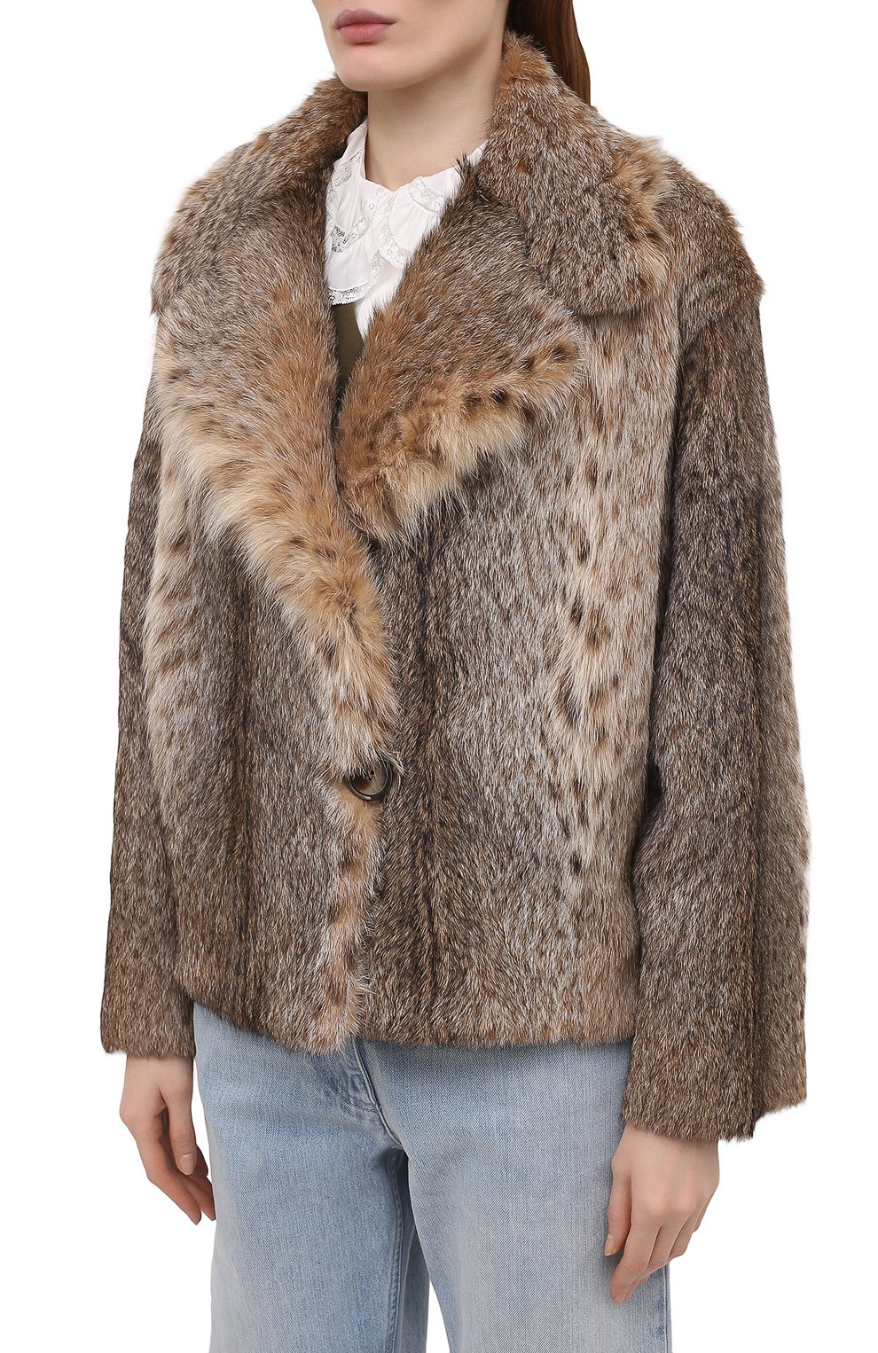 Шуба из меха рысев идной кошки COLOR TEMPERATURE, арт. К-9/221, фото 3