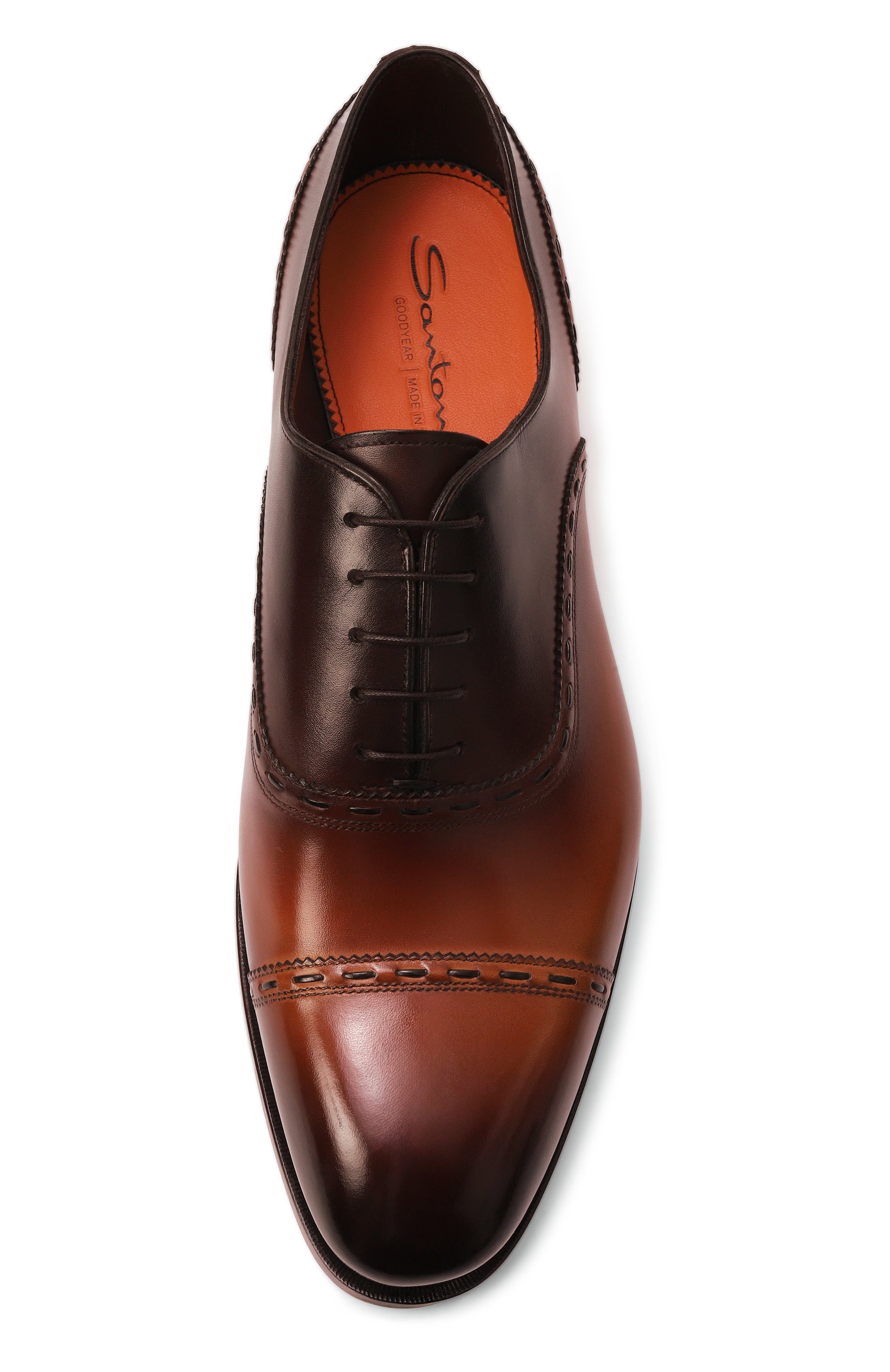 Кожаные оксфорды adrian SANTONI, арт. MCAG18885MC3HWVE, фото 6