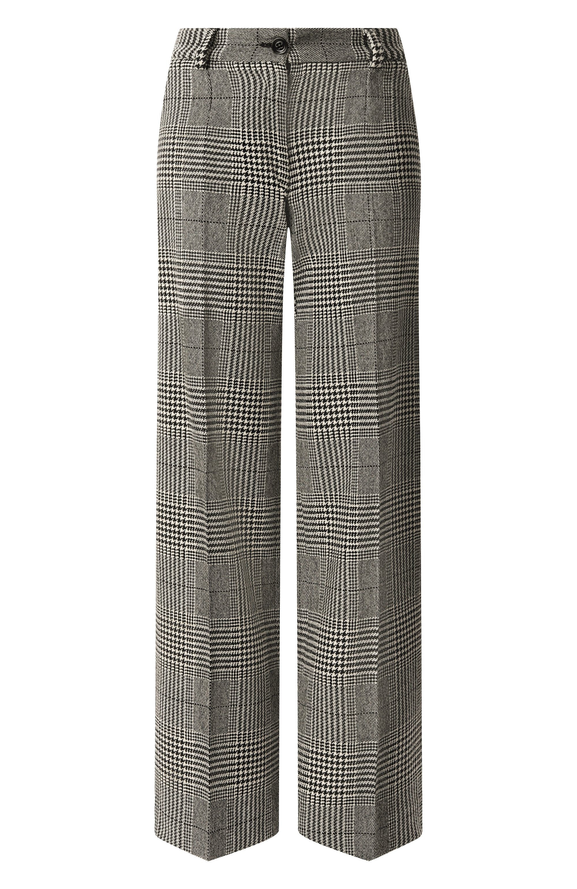 Брюки из шерсти и кашемира DOLCE & GABBANA серого цвета по цене 151000 руб., арт. FTC31T/FQ2MV, фото 1 Брюки из шерсти и кашемира DOLCE & GABBANA, арт. FTC31T/FQ2MV, фото 1