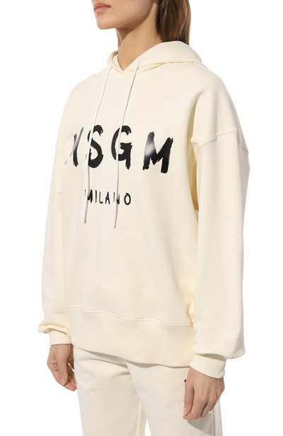 Хлопковое худи MSGM, арт. 2000MDM515 200000, фото 3