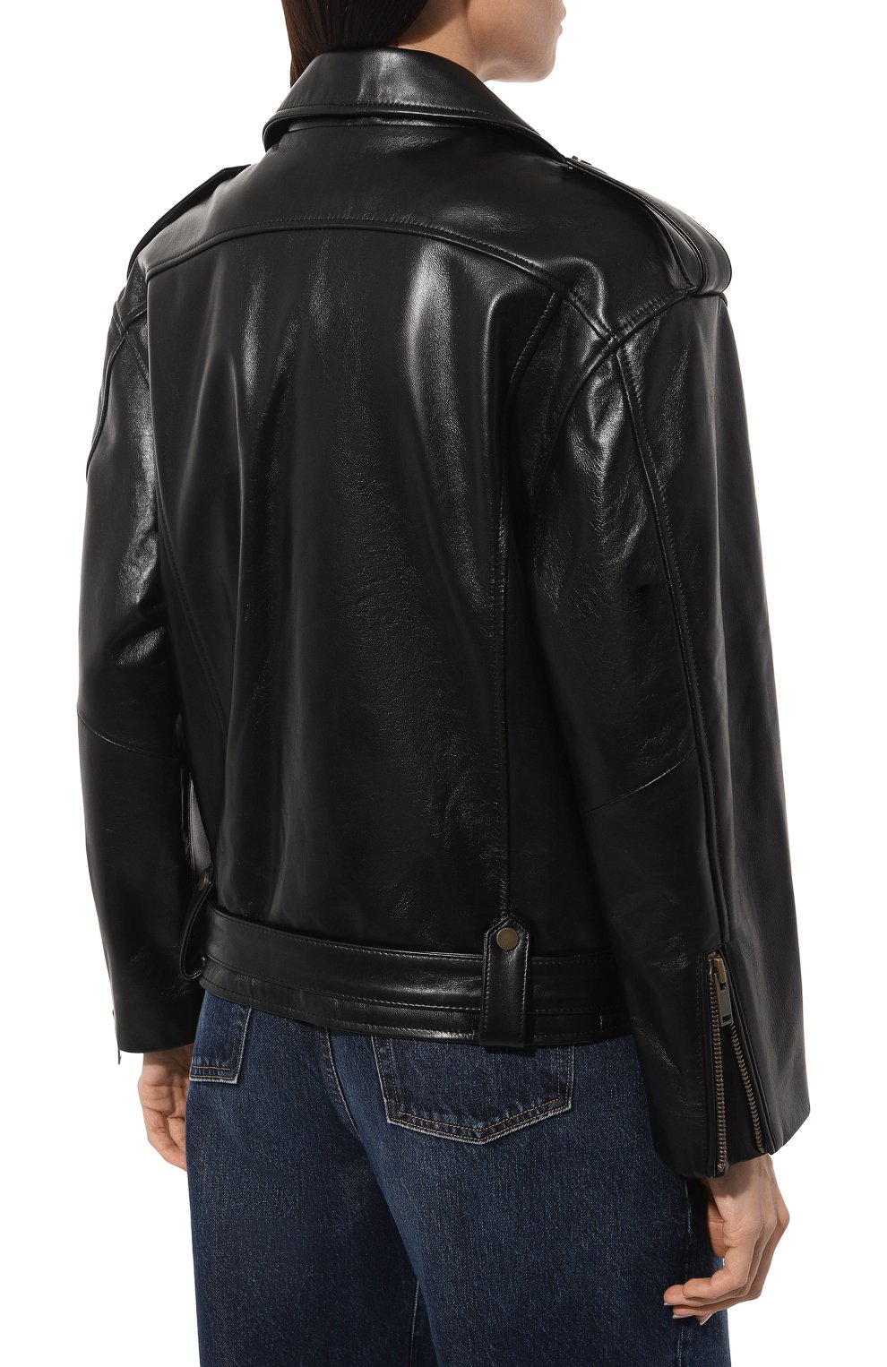 Кожаная куртка CHAUD STUDIO черного цвета по цене 150000 руб., арт. JOHNNYBIKER22, фото 4 Кожаная куртка CHAUD STUDIO, арт. JOHNNYBIKER22, фото 4
