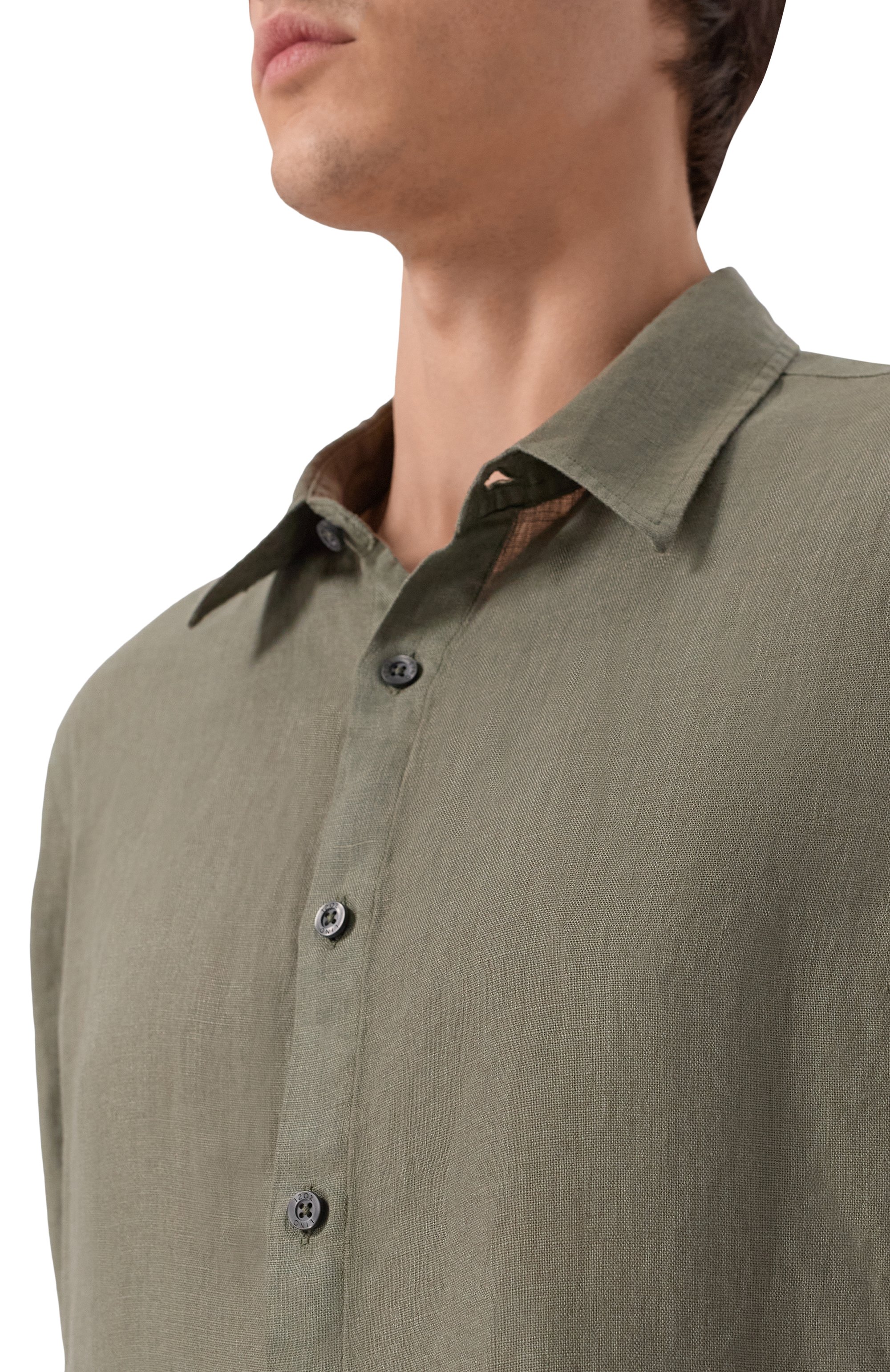 Льняная рубашка 120% LINO, арт. 33ALIM1PKA/0115/000, фото 5