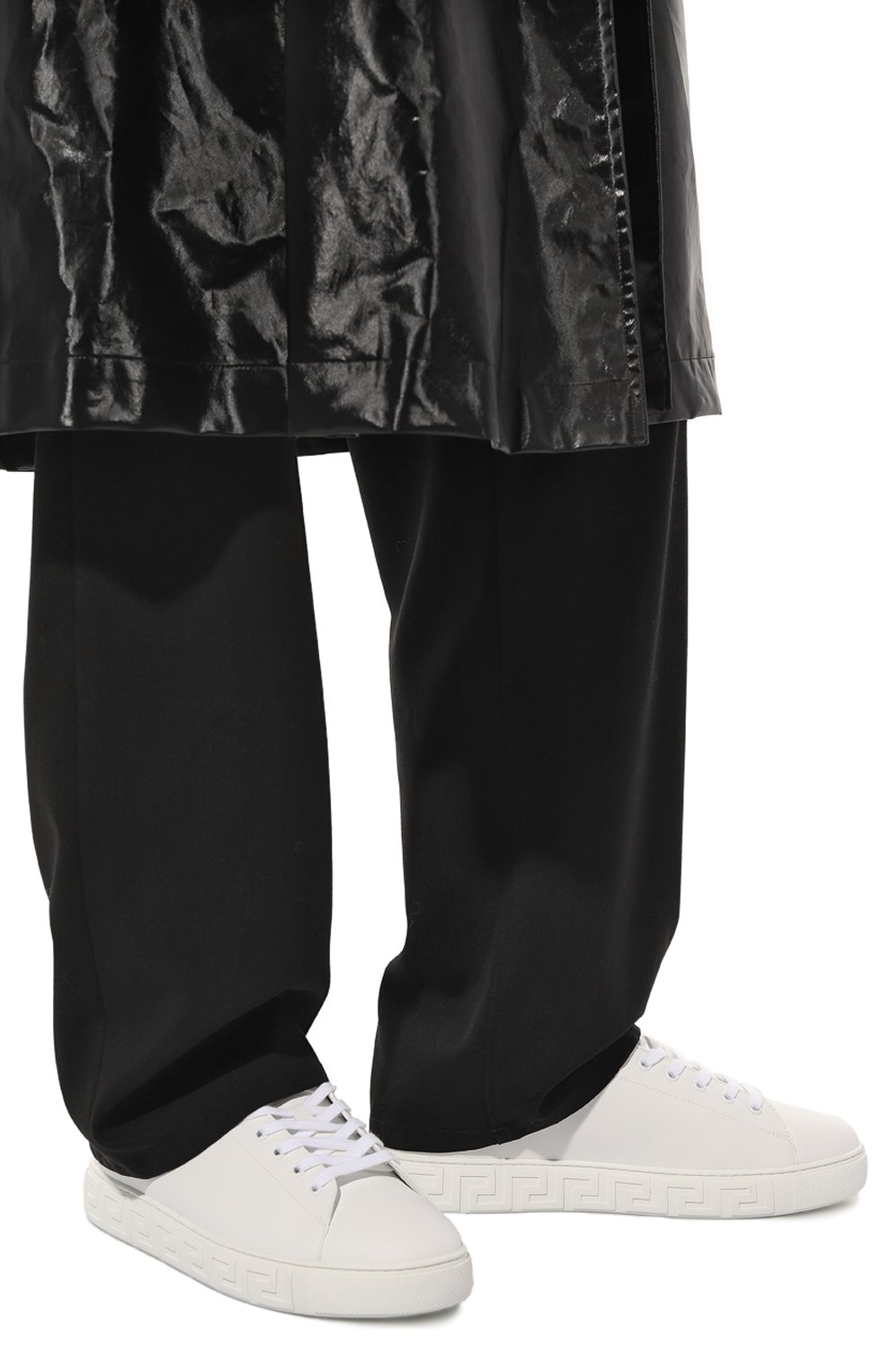 Кеды из экокожи greca VERSACE, арт. 1014460/1A09608, фото 3