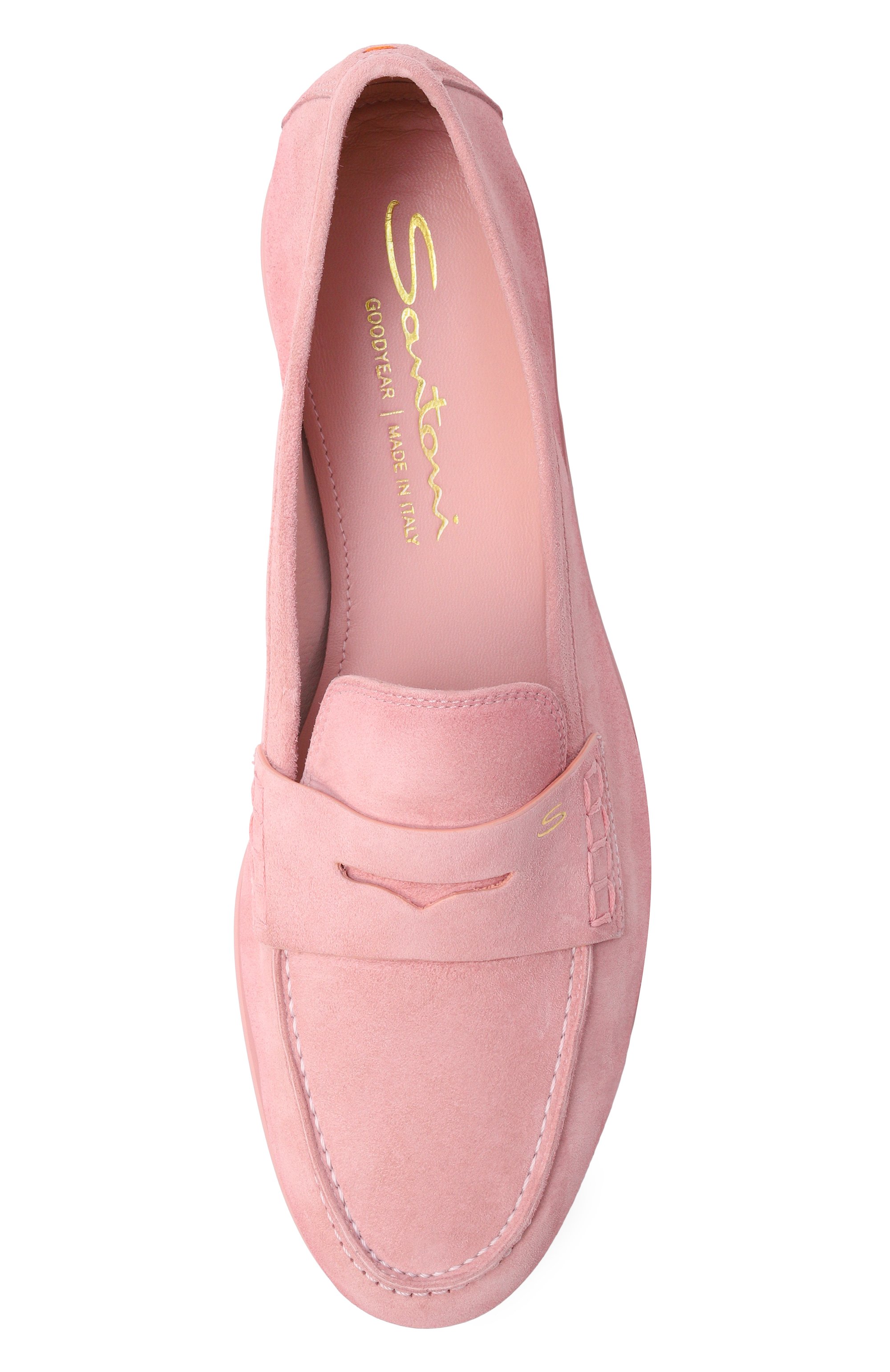 Замшевые пенни-лоферы SANTONI, арт. WUVG72025G0MSAEA, фото 6