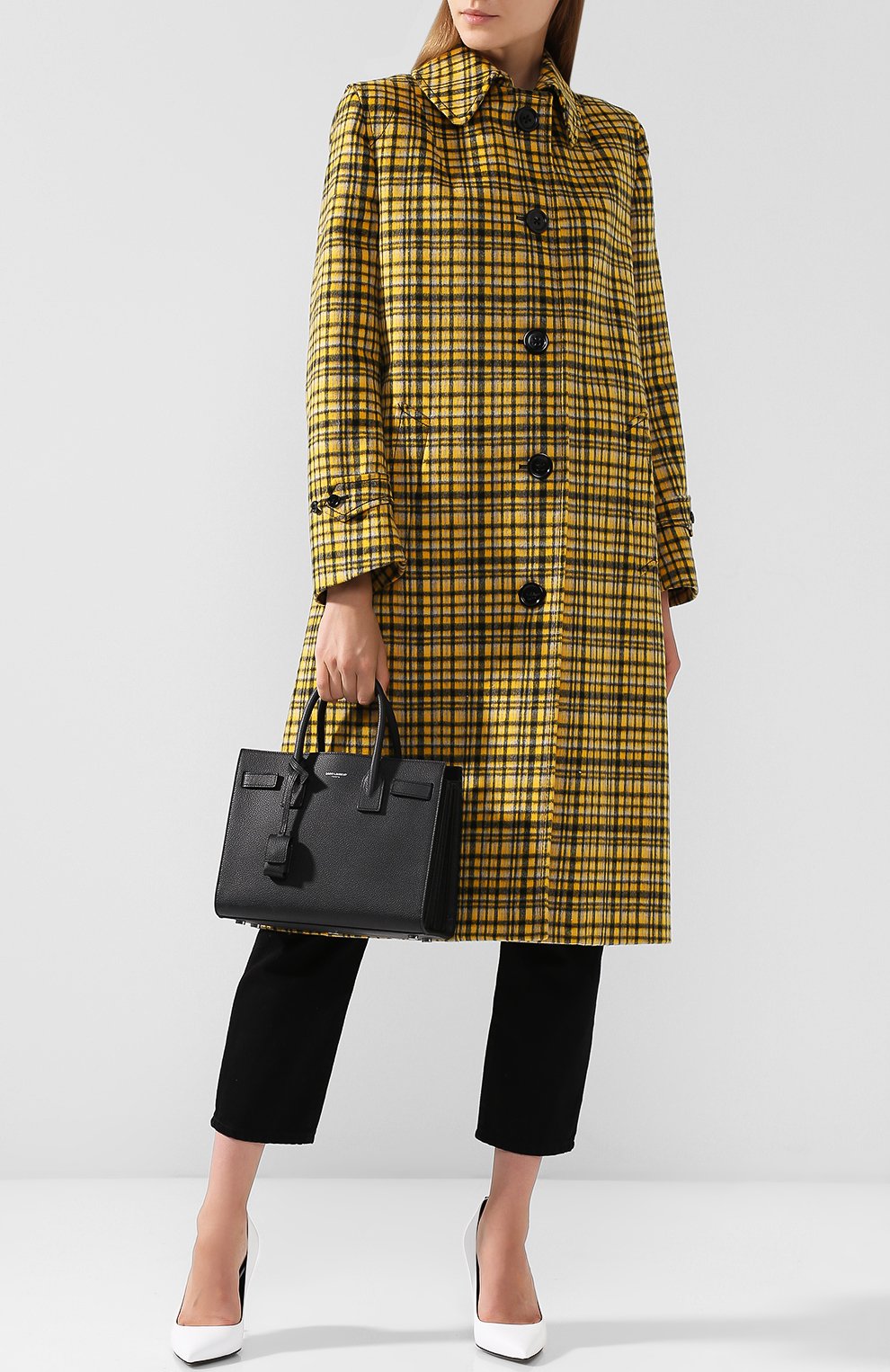 Шерстяной пальто в клетку BOTTEGA VENETA, арт. 513977/VEPR1, фото 2