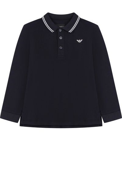Хлопковое поло с длинными рукавами EMPORIO ARMANI, арт. 8N4F36/1JPTZ, фото 1