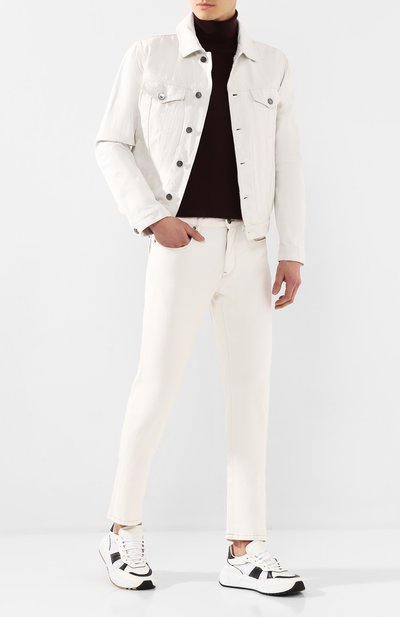 Джинсовая куртка ZEGNA белого цвета по цене 119500 руб., арт. UUT12/U135C, фото 2 Джинсовая куртка ZEGNA, арт. UUT12/U135C, фото 2