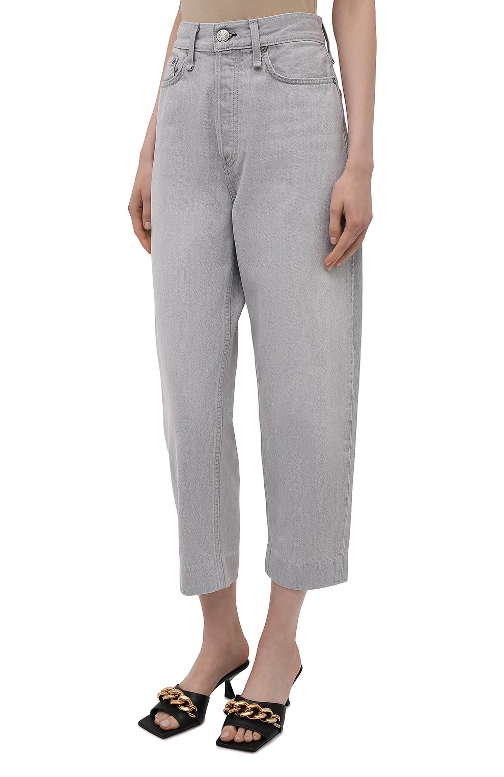 Джинсы RAG AND BONE светло-серого цвета по цене 32050 руб., арт. WDD21P2727W5AN, фото 3 Джинсы RAG AND BONE, арт. WDD21P2727W5AN, фото 3