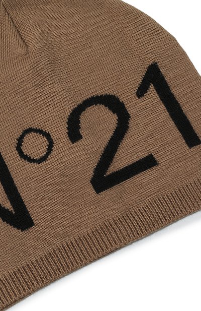 Шапка N21 бежевого цвета по цене 4995 руб., арт. N21549/N0241, фото 3 Шапка N21, арт. N21549/N0241, фото 3