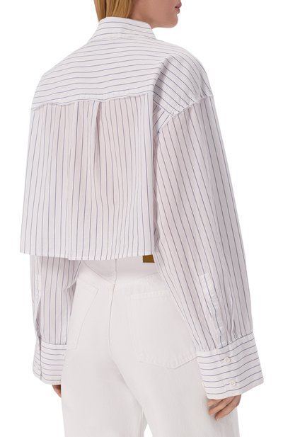 Хлопковая рубашка KSUBI белого цвета по цене 23150 руб., арт. WSP25SH004, фото 4 Хлопковая рубашка KSUBI, арт. WSP25SH004, фото 4