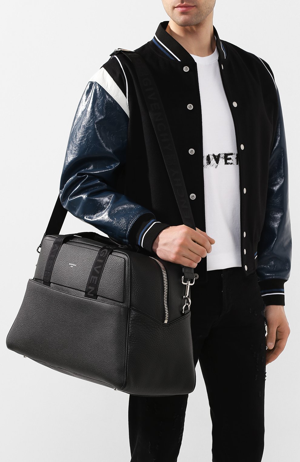 Кожаная дорожная сумка GIVENCHY, арт. BK503ZK0H7, фото 5